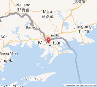 Map of Móng Cái, Quảng Ninh