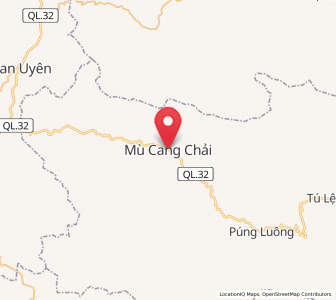 Map of Mù Cang Chải, Yên Bái