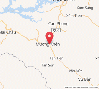 Map of Mường Khến, Hòa Bình
