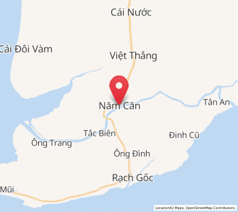 Map of Năm Căn, Cà Mau