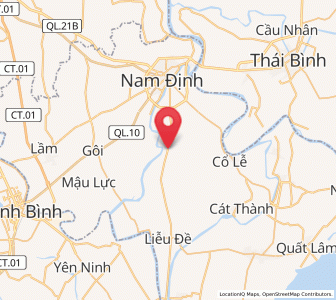 Map of Nam Giang, Nam Định