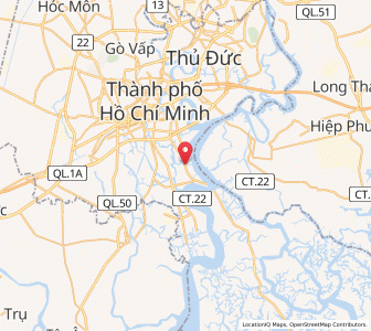 Map of Nhà Bè, Ho Chi Minh