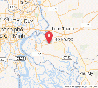 Map of Nhơn Trạch, Đồng Nai