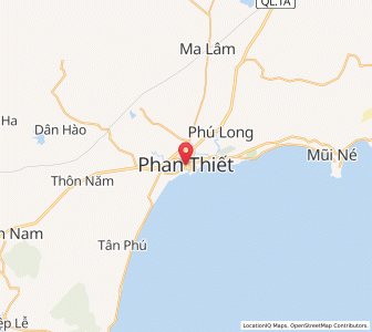 Map of Phan Thiết, Bình Thuận