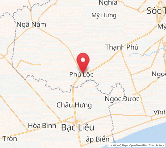 Map of Phú Lộc, Sóc Trăng