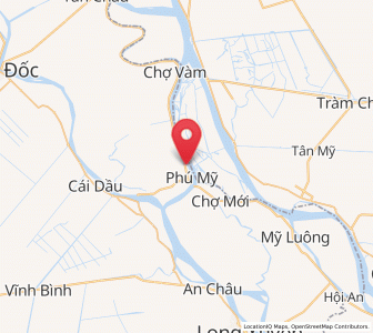 Map of Phú Mỹ, An Giang
