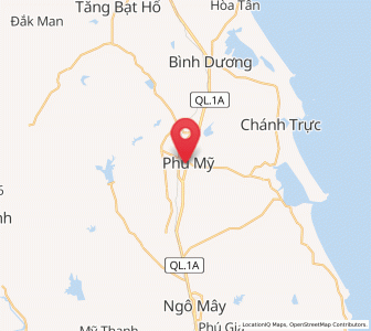 Map of Phù Mỹ, Bình Định