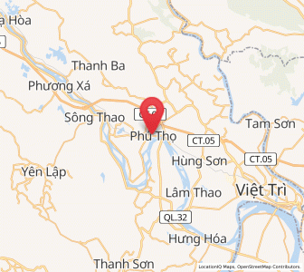 Map of Phú Thọ