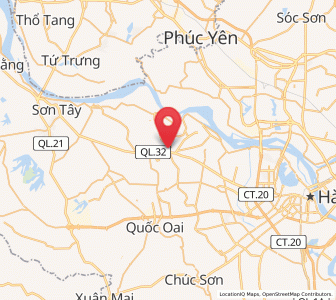 Map of Phùng, Hanoi