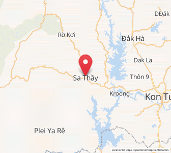 Map of Sa Thầy, Kon Tum