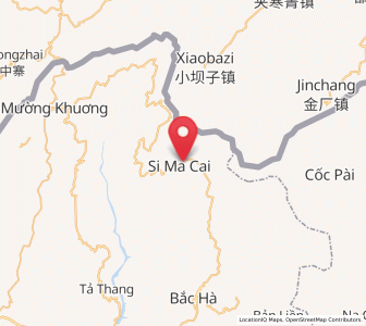 Map of Si Ma Cai, Lào Cai