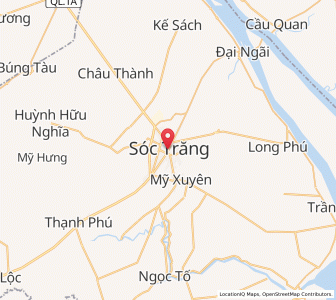 Map of Sóc Trăng, Sóc Trăng