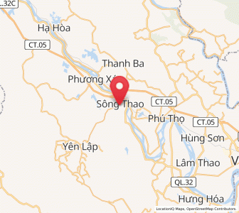 Map of Sông Thao, Phú Thọ