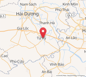 Map of Tứ Kỳ, Hải Dương