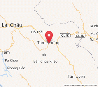 Map of Tam Đường, Lai Châu