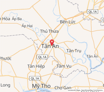 Map of Tân An, Long An