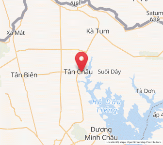 Map of Tân Châu, Tây Ninh Province