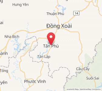 Map of Tân Phú, Bình Phước