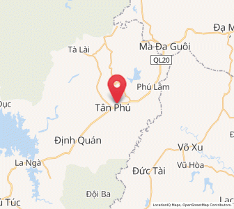 Map of Tân Phú, Đồng Nai
