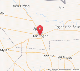 Map of Tân Thạnh, Long An