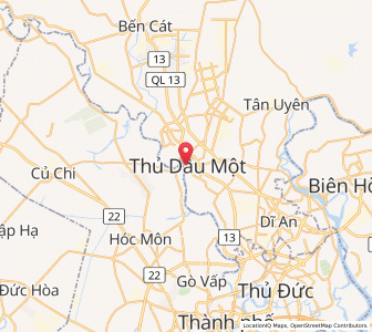 Map of Thủ Dầu Một, Bình Dương