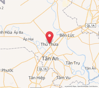 Map of Thủ Thừa, Long An