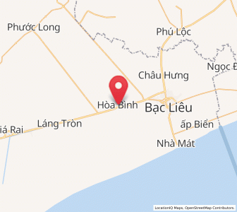 Map of Thị Trấn Hòa Bình, Bạc Liêu