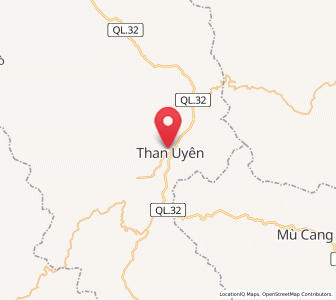 Map of Than Uyên, Lai Châu