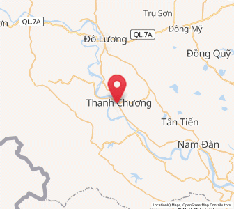 Map of Thanh Chương, Nghệ An