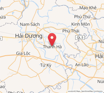 Map of Thanh Hà, Hải Dương