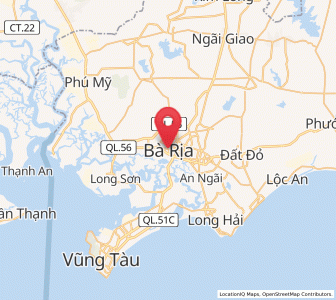 Map of Thành Phố Bà Rịa, Bà Rịa-Vũng Tàu