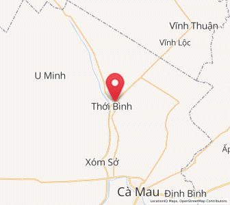 Map of Thới Bình, Cà Mau
