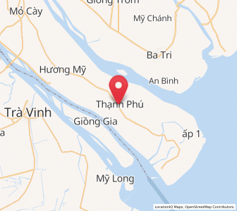Map of Thạnh Phú, Bến Tre