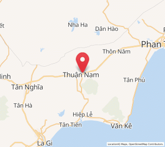 Map of Thuận Nam, Bình Thuận