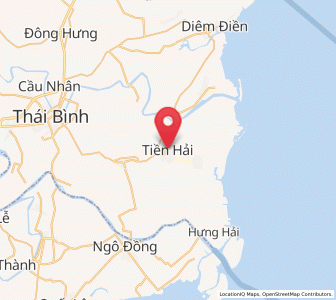 Map of Tiền Hải, Thái Bình