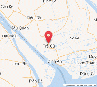 Map of Trà Cú, Trà Vinh