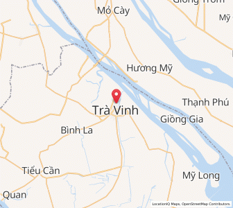 Map of Trà Vinh, Trà Vinh