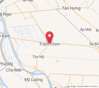 Map of Tràm Chim, Đồng Tháp