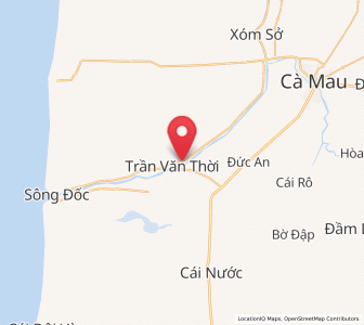 Map of Trần Văn Thời, Cà Mau