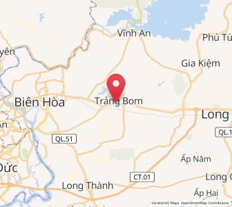Map of Trảng Bom, Đồng Nai