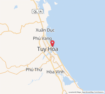 Map of Tuy Hòa, Phú Yên