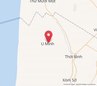 Map of U Minh, Cà Mau