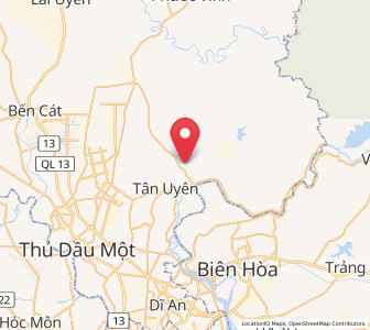 Map of Uyen Hung, Bình Dương
