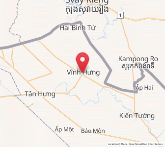 Map of Vĩnh Hưng, Long An