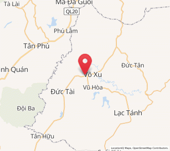 Map of Võ Xu, Bình Thuận