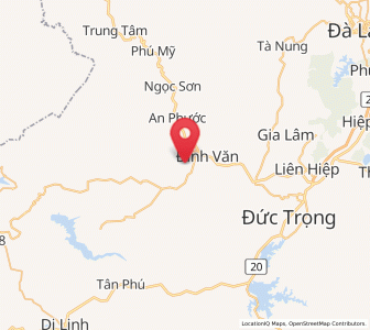 Map of Xã Tân Văn, Lâm Đồng