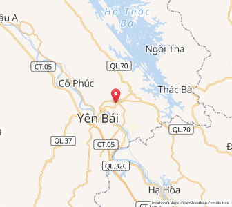 Map of Yên Bái, Yên Bái