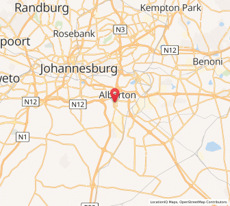 Map of Alberton, Gauteng