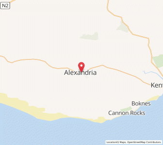 Map of Alexandria, Eastern Cape