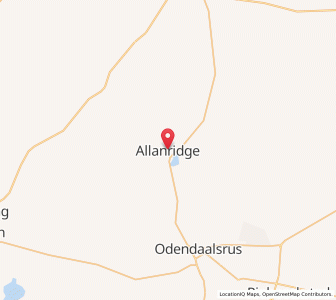 Map of Allanridge, Free State